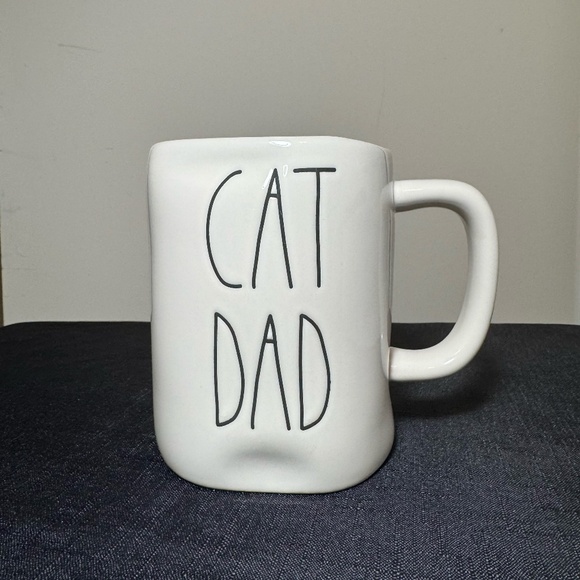 Like New Rae Dunn Artisan Collection Cat Dad Mug - Picture 1 of 4